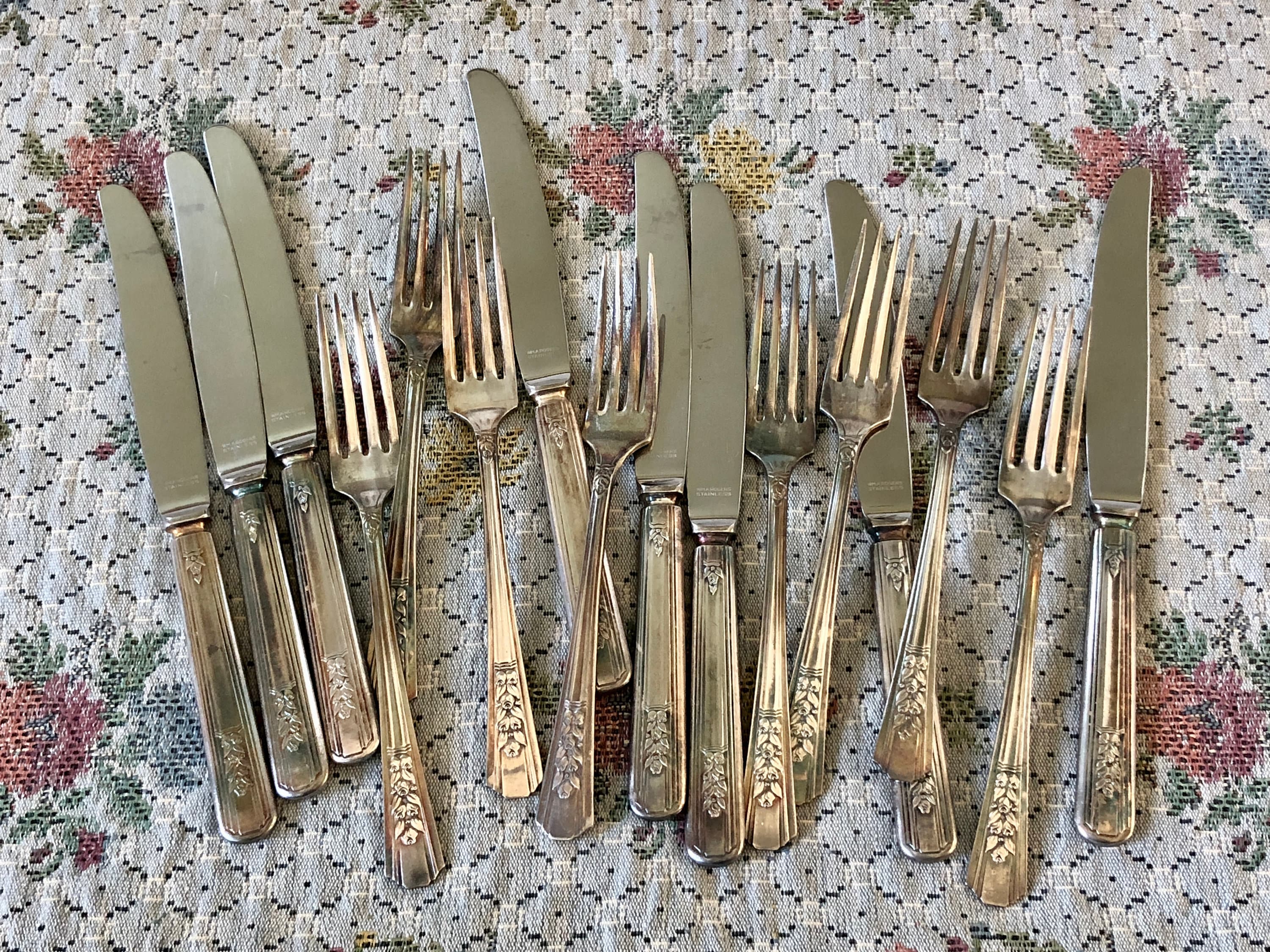 Vintage Silverware Vintage Flatware Antique Silverware Old Etsy