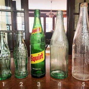 Soda Bottles Pop Bottle Old Bottles Squirt Bottle Coca Cola Bottle Vintage Bottles Vase Pluto Water Bottle Virginia Dare Wine Bottle Coke image 1