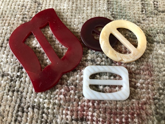 4 Belt Buckle Bakelite Belt Buckle Belt Slide Holder Belt Buckle