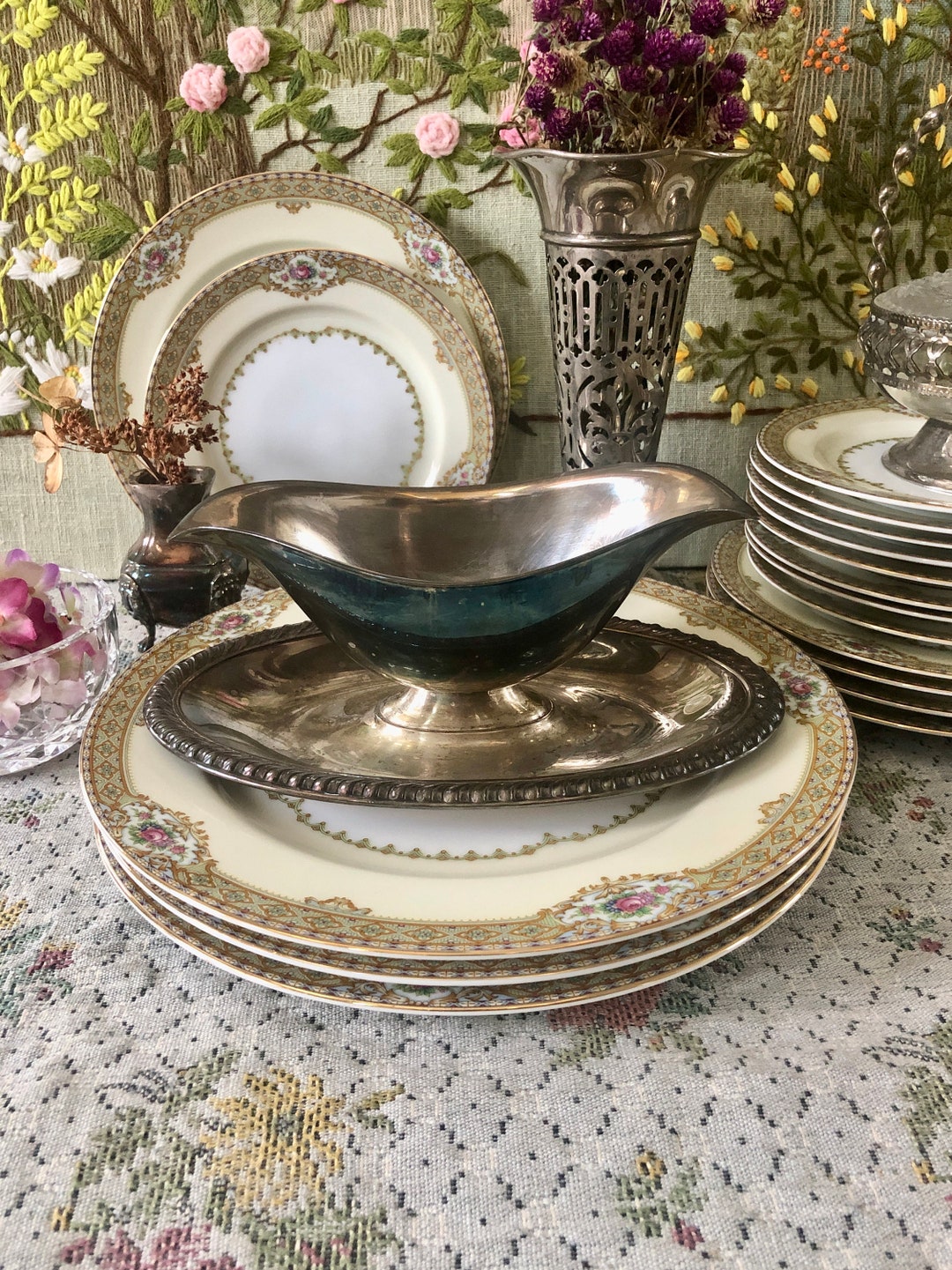 Vintage Gravy Boat Antique Gravy Boat Gravy Pitcher Gravy Bowl Etsy