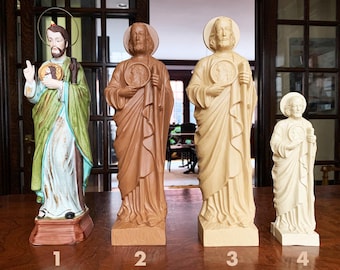 Vintage St. Jude Statue Religious Statues Antique Statue Saint