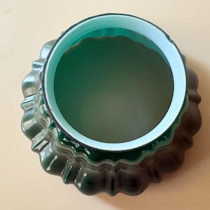 Glass Green Shade Green Lamp Shade Green Globe Green Glass Light Shade Replacement Shade Green Lamp Shade Vintage Lighting Green Lampshade image 3