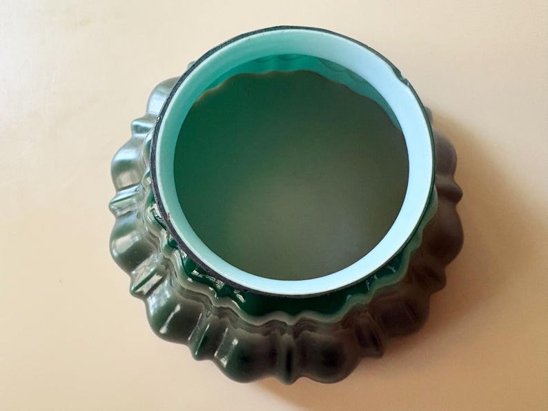 Glass Green Shade Green Lamp Shade Green Globe Green Glass Light Shade Replacement Shade Green Lamp Shade Vintage Lighting Green Lampshade image 3