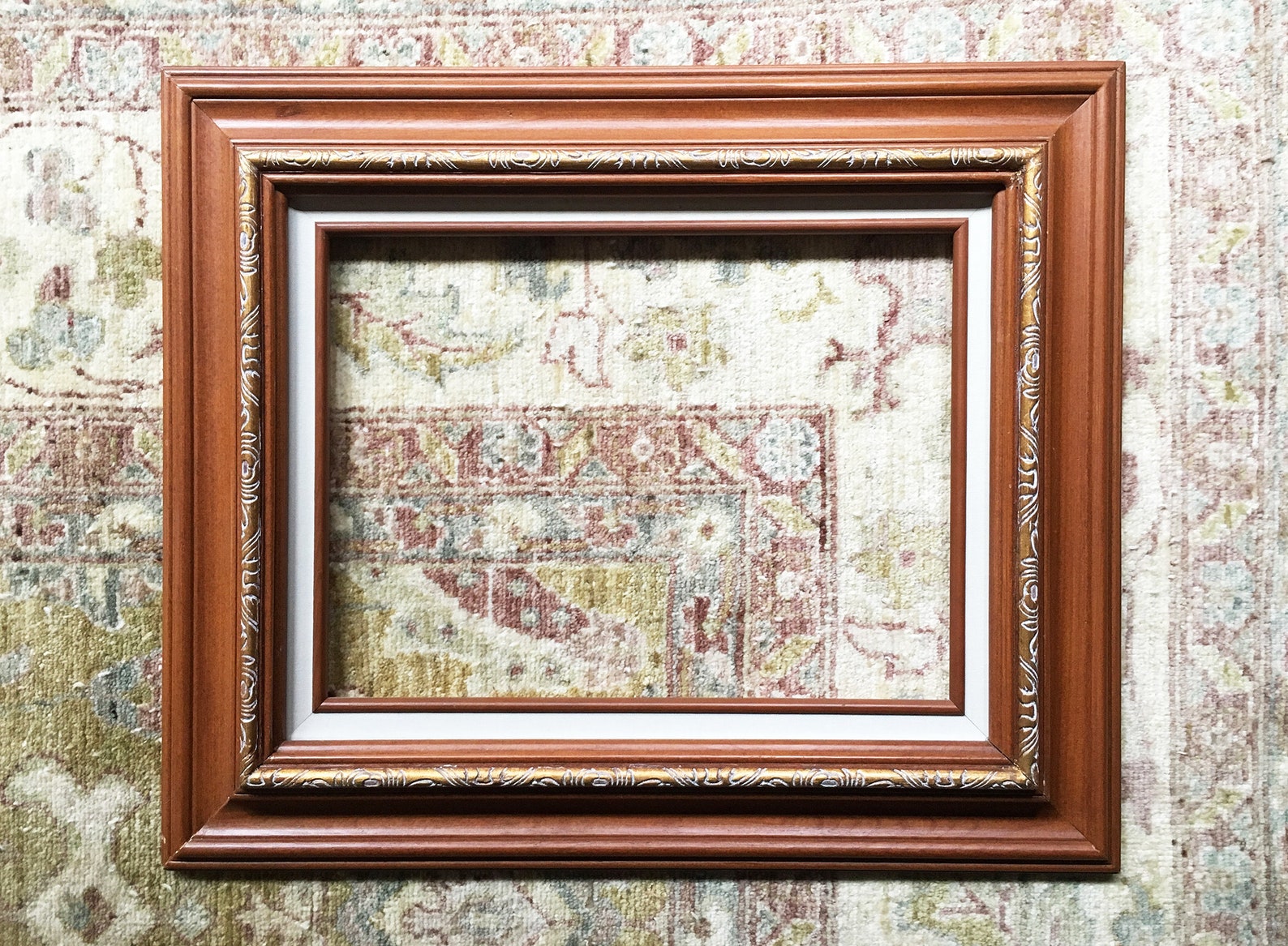 Vintage Frame Wood Picture Frame Vintage Wood Frame Wall Frame Etsy