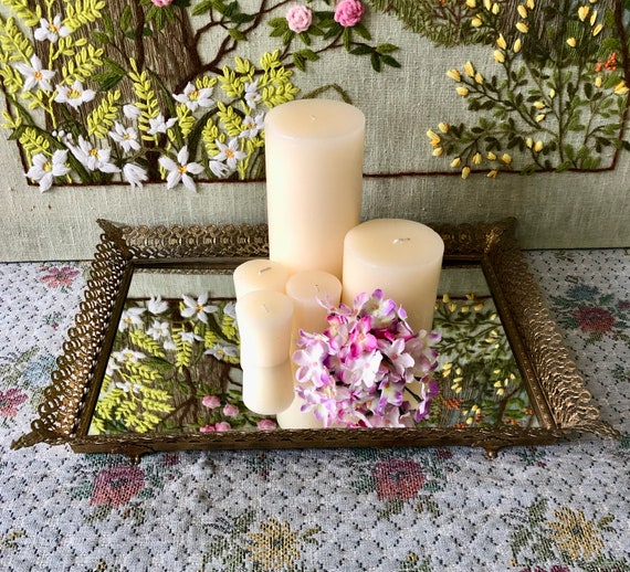 Mirror Tray Vanity Tray Mirrored Tray Brass Tray Vintage Gold Tray Perfume  Tray Dresser Tray Bar Tray Vintage Vanity Decor Tray Decor Home - Etsy