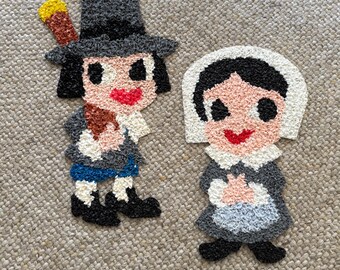 Pilgrims Melted Popcorn Decorations Popcorn Melt Art Decoration Popcorn Melt Decorations Pilgrim Art Thanksgiving Decorations Thanksgiving