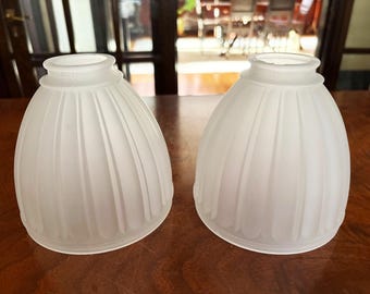 Lamp Shade Ceiling Light Shade Ceiling Light Fixture Replacement Shade Frosted Shade Vintage Glass Light Globe Ceiling Fixture 2 1/4" Fitter