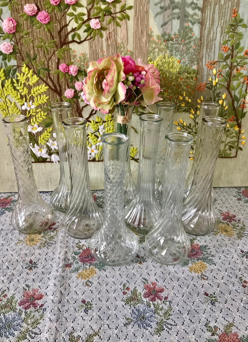 Glass Vases For Wedding Vases For Centerpiece Vases Clear Etsy