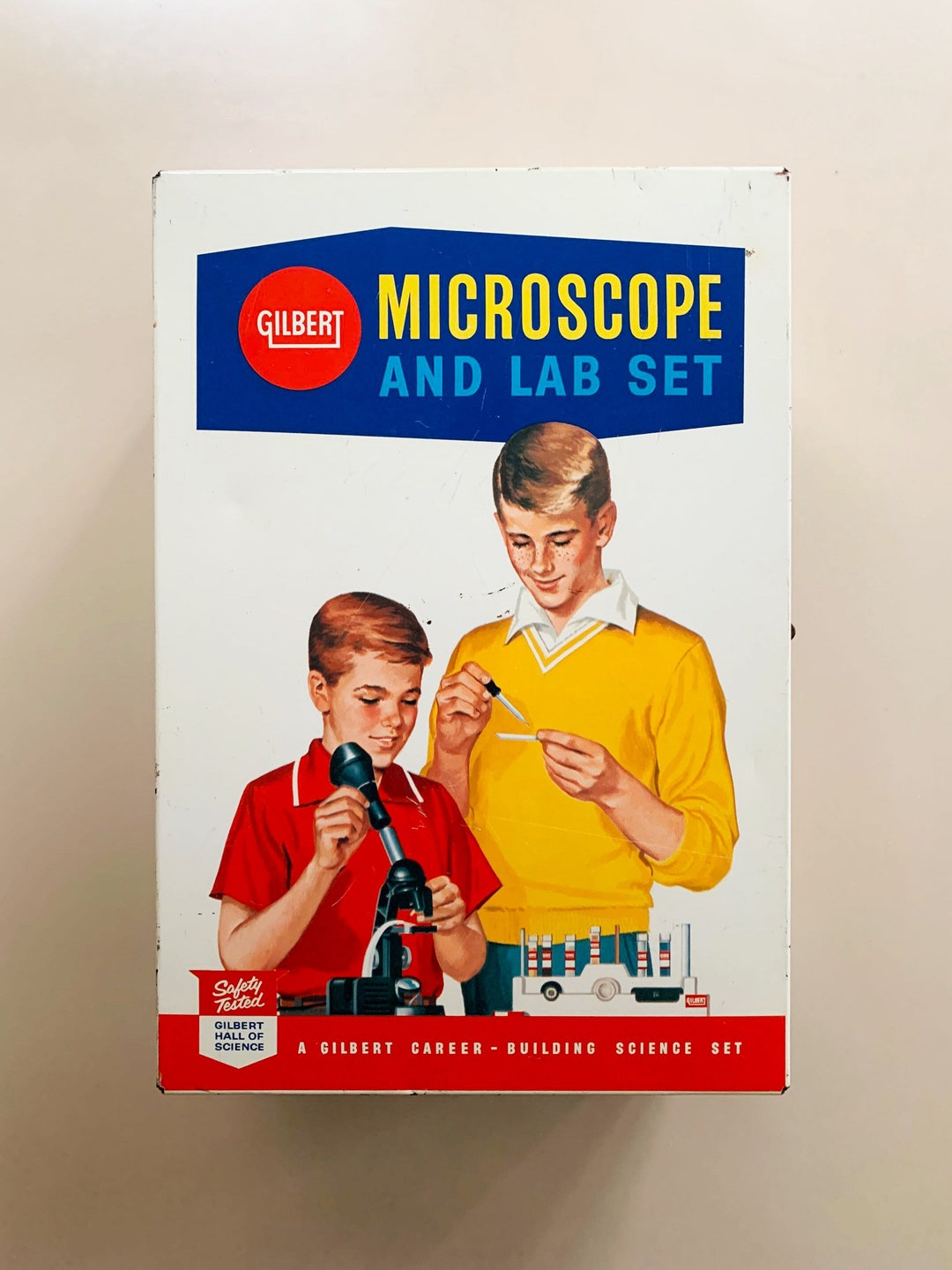 Vintage Science Kit Gilbert Microscope and Lab Set Science Toy Etsy