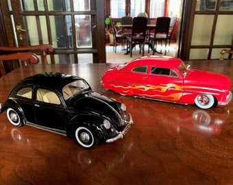 Vintage Toy Car Volkswagen Beetle Car VW Bug Red Car Metal Car Mercury Diecast Car Model Car Lover Gift for Car Lover Ertl Car Model Toy Car