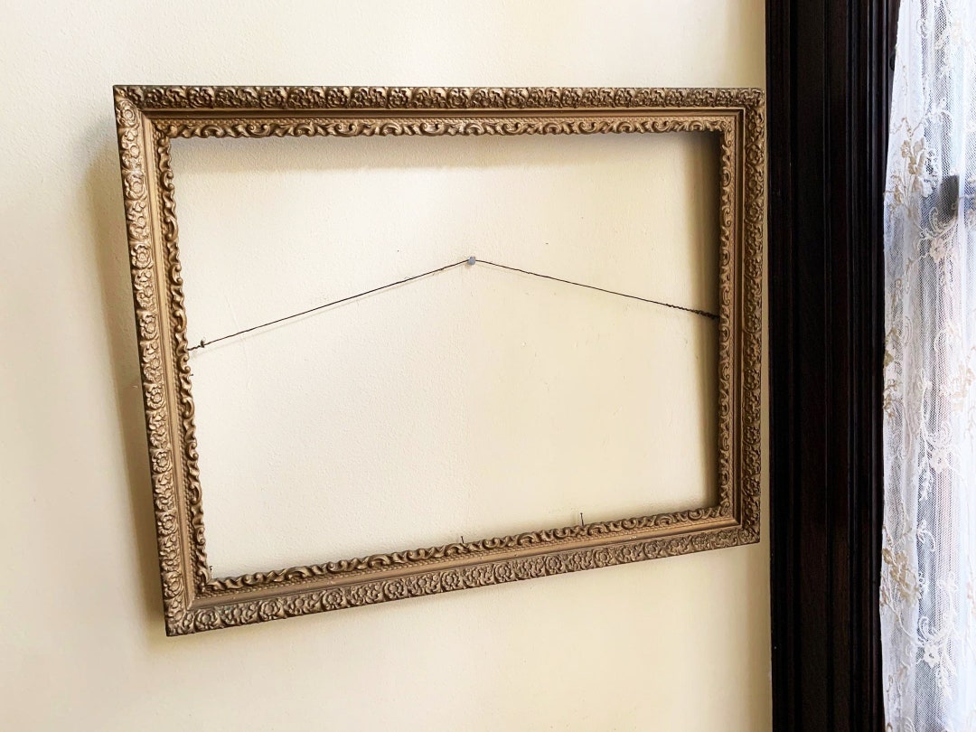 Vintage Frame Wood Frame Wall Frame Art Frame Wood Picture Etsy