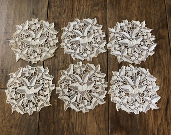 6 Doilies Lot Doily Crochet Doilies Small Doilies Lace Doilies Antique Doilies Small Doily Bulk Doilies Vintage Doilies for Sale Doilies Set