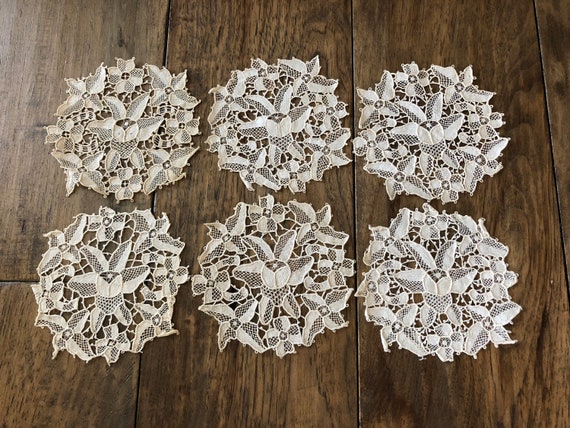 Lace fabric doilies bulk deals