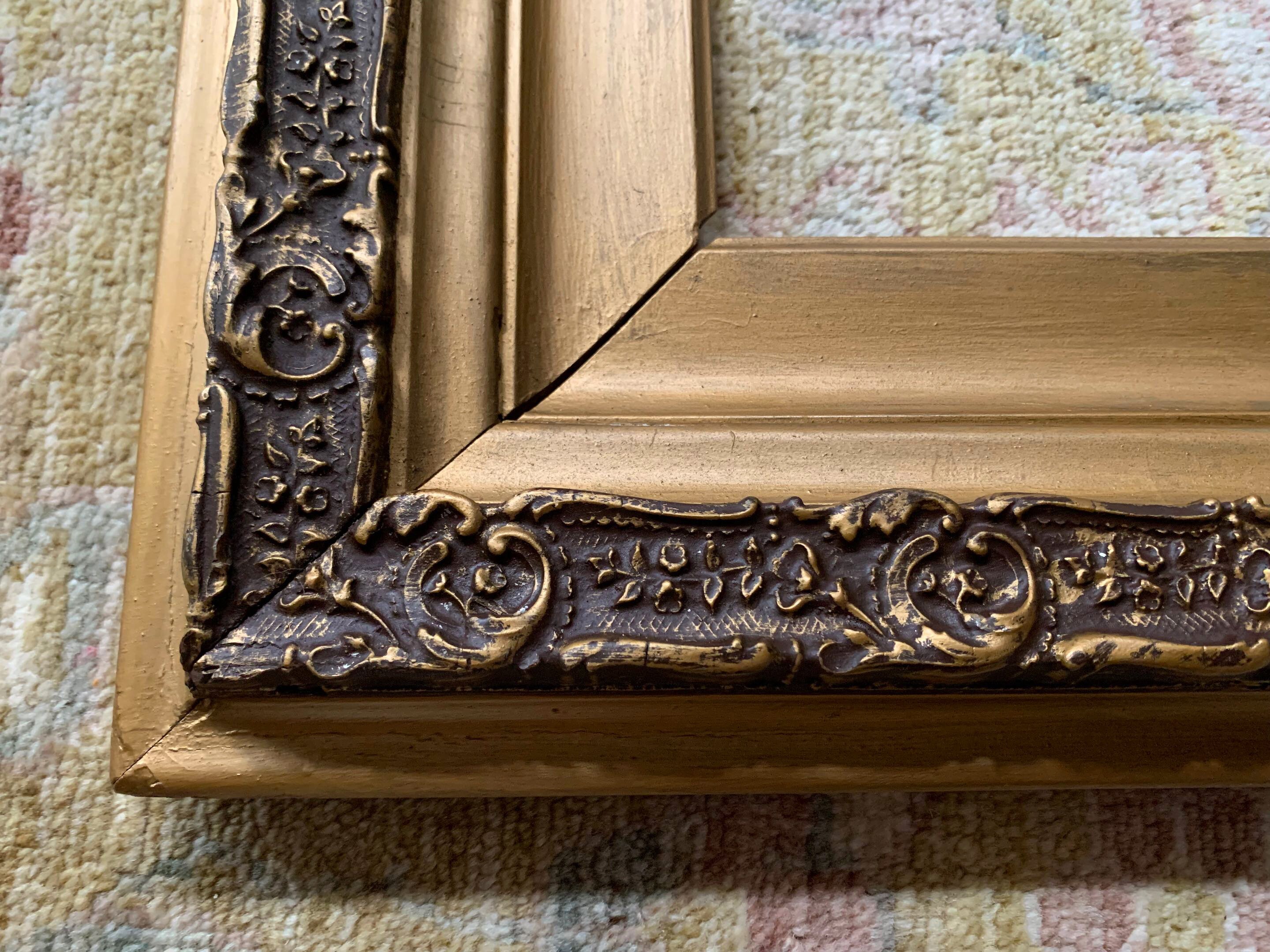 Vintage Frame Large Frame Wall Art Frame Gold Wood Frame Old Etsy
