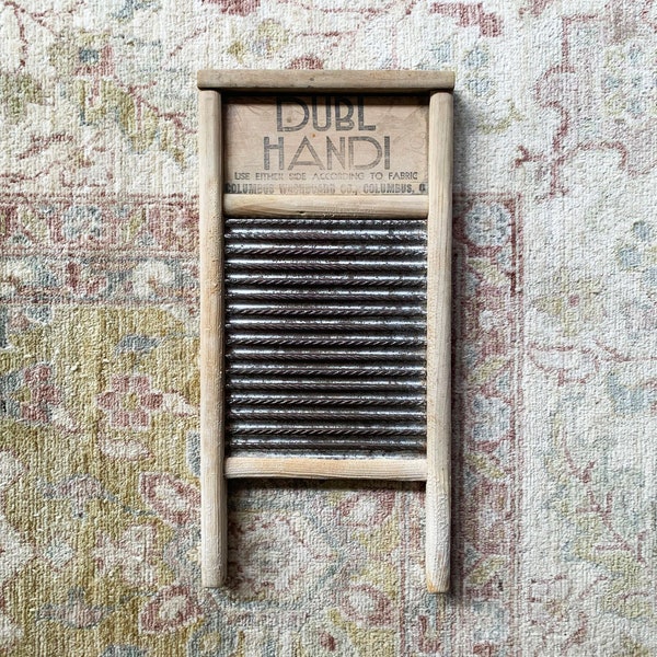 Vintage Washboard Decor Laundry Room Decor Washboard Antique Washboard Vintage Wash Board Wood Washboard Old Washboard Instrument Dubl Handi