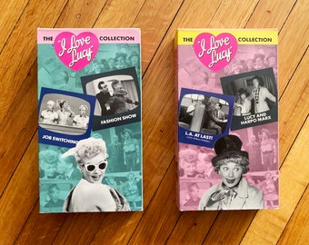 I Love Lucy Collection VHS Tapes Vintage VHS Tape Lucy and Harpo Marx Lucille Ball Desi Arnez The I Love Lucy Show in LA Vintage Video Tapes