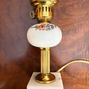 Antique Lamp Vintage Table Lamp Vintage Light Accent Lamp Bedside Lamps Antique Table Lamp Vintage Lamp Desk Lamp Cut Glass Lamp Floral Lamp image 8