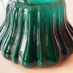 Glass Green Shade Green Lamp Shade Green Globe Green Glass Light Shade Replacement Shade Green Lamp Shade Vintage Lighting Green Lampshade image 6
