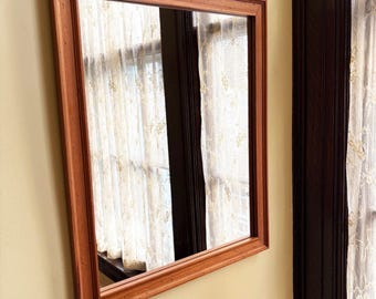 Wood Wall Mirror Vintage Mirror Traditional Decor Mirror Wood Mirrosr Hallway Mirror Bedroom Mirrors Old Mirrors Rustic Mirror 16x20 Mirror