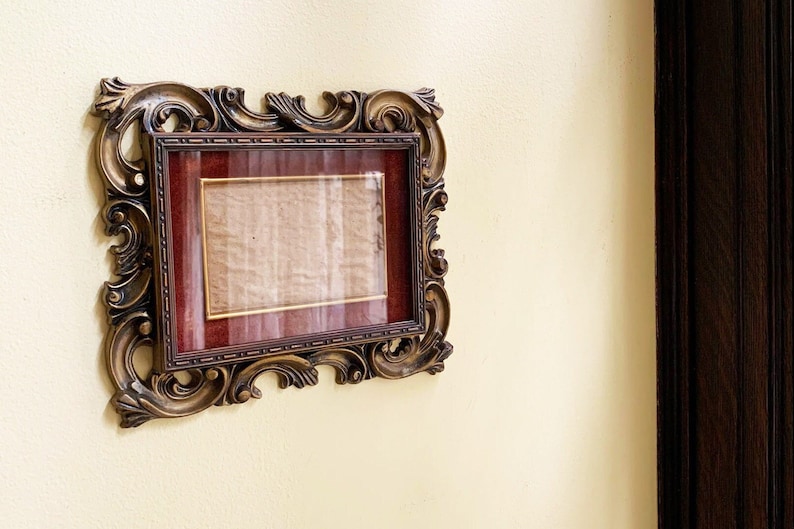 Vintage Frame Gold Frame Small Wall Frame for Wall Antique Etsy