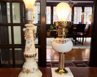 Antique Lamp Vintage Table Lamp Vintage Light Accent Lamp Bedside Lamps Antique Table Lamp Vintage Lamp Desk Lamp Cut Glass Lamp Floral Lamp
