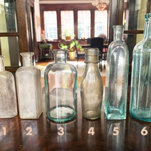 Antique Bottles Vintage Bottles Blue Glass Bottle Vases Old Bottles Medicine Bottle Bulk Bottles Decorative Bottle Flower Vase for Flowers