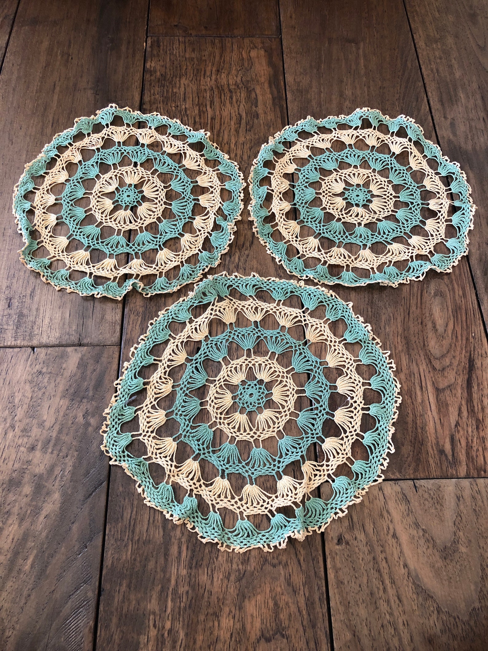 3 Vintage Doilies Lot of Doilies Vintage Doily Lot of Doilies Etsy