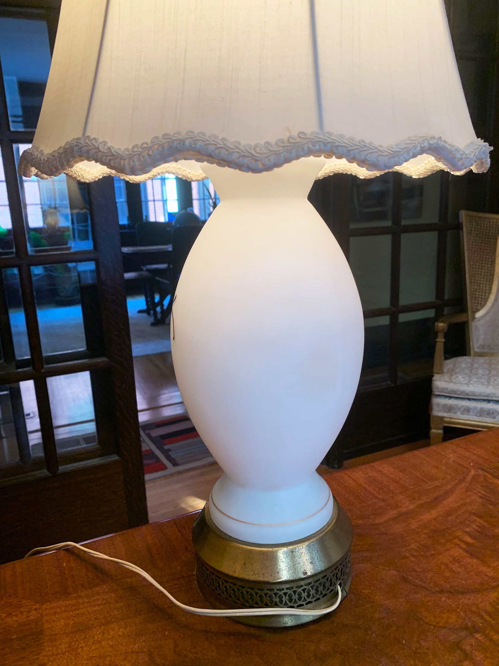 Vintage Lamp Antique Lamp Table Lamp White Lamp for Bedroom Etsy