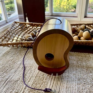 Wood Bird House Bird Feeder for Bird Lover Gift for Bird Lover Bird Gifts Wood Bird Feeder Bird Decor Bird Art Decorative Bird Feeder Decor
