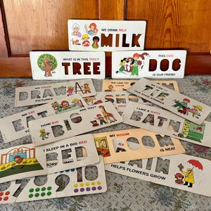 14 Fisher Price School Days Desk Stencil Cards Fisher Price Toys Learning Cards Vintage Toys Vintage Fisher Price Desk Cards Old Toys Kids
