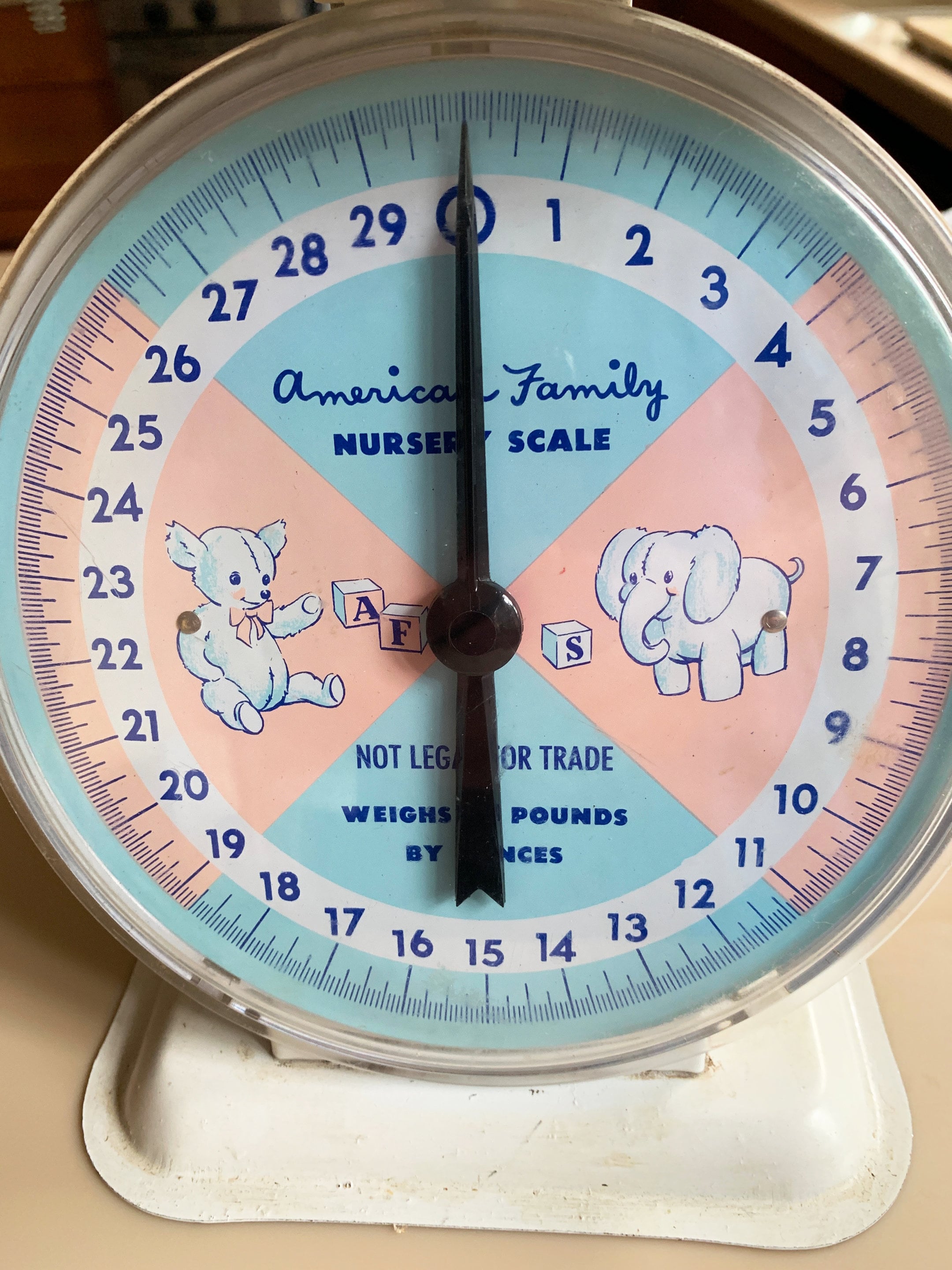 Baby Scale Vintage Scale Antique Scale Nursery Decor Baby Scale
