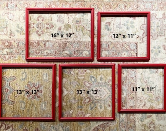 Red Frames Red Picture Frame Wood Frame Vintage Frame Wall Frame Art Frame Photo Frame Vintage Picture Frame for Art Frames Old Frames Red