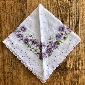 Vintage Handkerchief Vintage Hankie Vintage Hankerchief for Wedding Hankerchief Antique Handkerchief Floral Handkerchief Floral Hankie Hanky