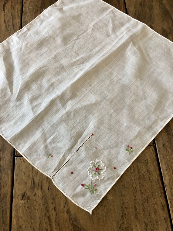 Vintage Handkerchief Women Wedding Handkerchief A… - image 4