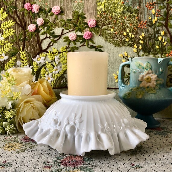 VanEnjoy 2-Pack 6 Inch Ceramic Candy Dish - White Decorative Bowl With Gold Flower Rim, Oven & Dishwasher Safe - View #7
