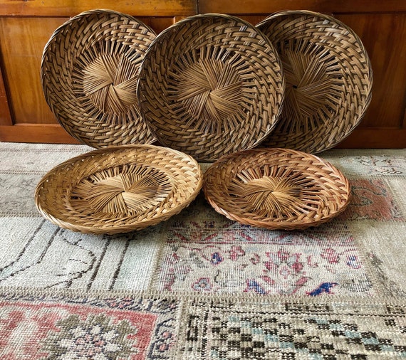 Wicker Basket Tray Decor Tray for Table Tray for Decor Wicker Tray