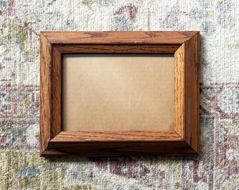 Cadre vintage 5x7, cadre photo vintage en bois, cadre d'art, cadre photo avec verre, cadre mural vintage