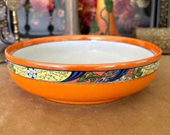 Bavière bol orange bol Bavière Allemagne Chine bol bibelot orange décor orange plat de service bol ancien bol bavarois vintage
