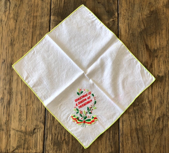 Christmas Hankies Vintage Handkerchief Women Chri… - image 10