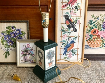 Table Lamp Bedside Lamp Accent Lamp Floral Lamp Base Lamp for Table Lamps Bedside Table Lamp Cottage Decor Lamps Vintage Lamp Vintage Light
