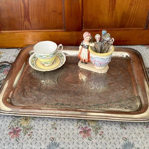Silverplate Tray Serving Tray Cake Tray Dessert Tray Decor Tray Silver Tray Vintage Tray Bar Tray for Coffee Table Tray with Handles Platter