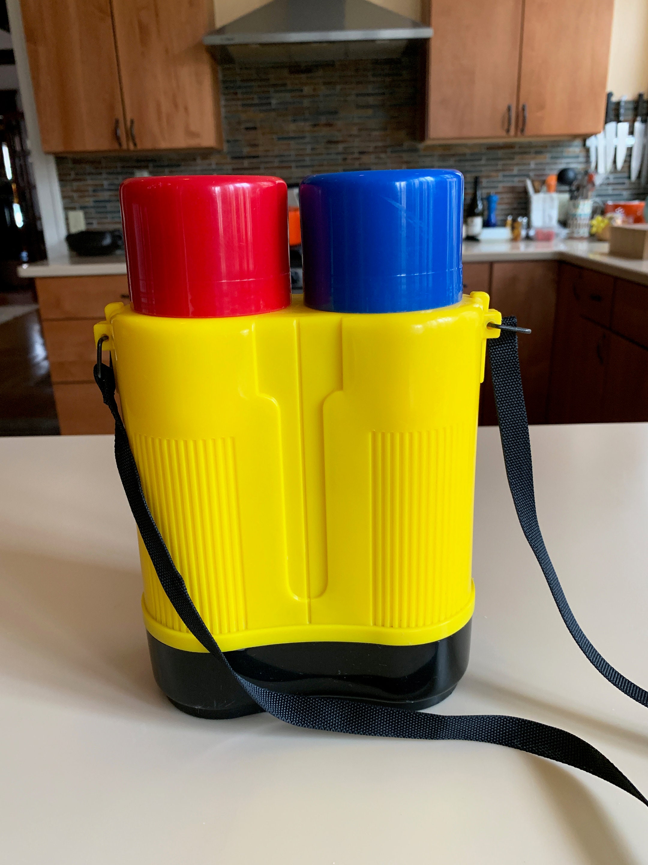 Drink & Barware Vintage Thermos set in rust & burnt orange great