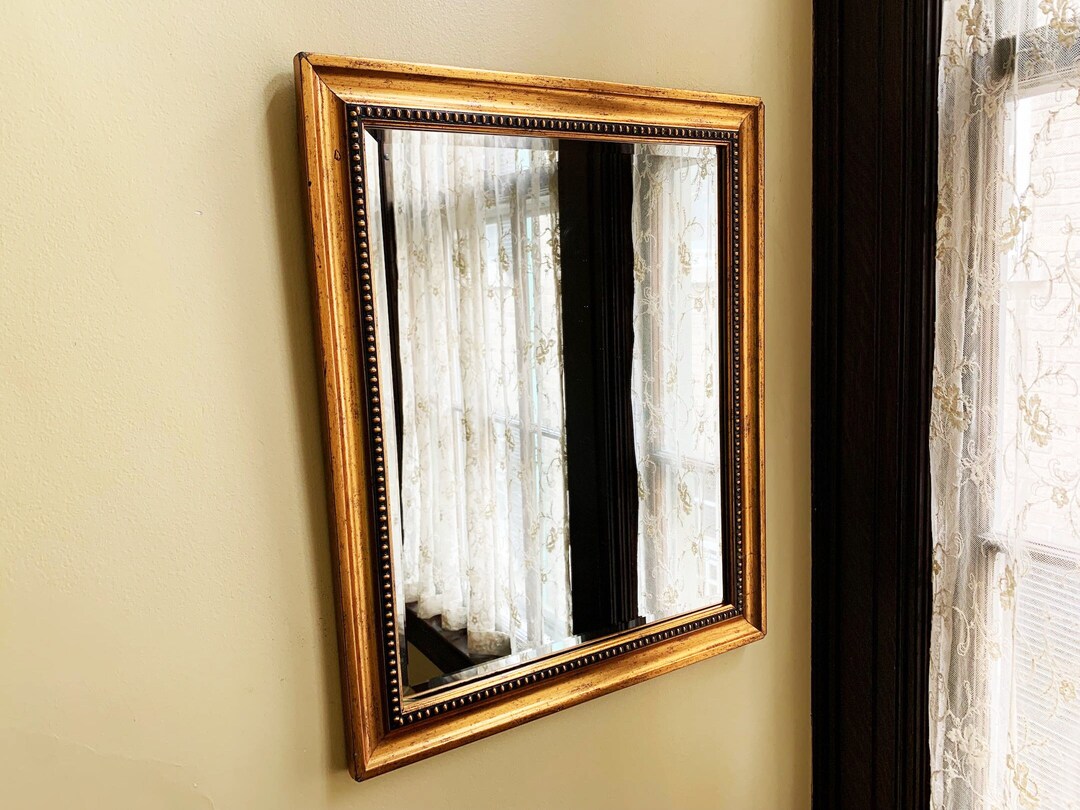 Vintage Mirror Wall Decor Mirror for Wall Mirror Beveled Mirror Wood Mirror Gold Mirror Antique ...