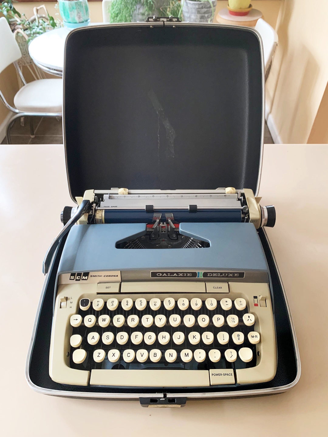 Vintage Typewriter Smith Corona Typewriter Galaxie Deluxe - Etsy