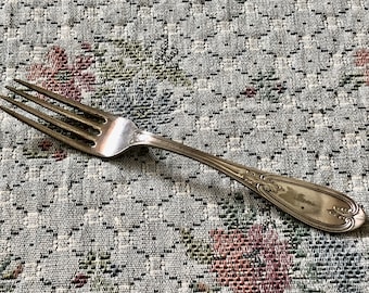 ftwo dessert forks...tableware Hiram Wild SPRINGTIME silver plate..