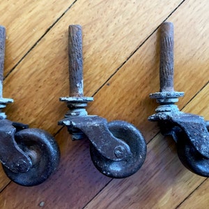 Vintage Caster Wheels Metal Caster Wheels for Furniture Wheels Industrial Wheels Antique Caster Wheels Bulk Casters Metal Casters Old Wheels