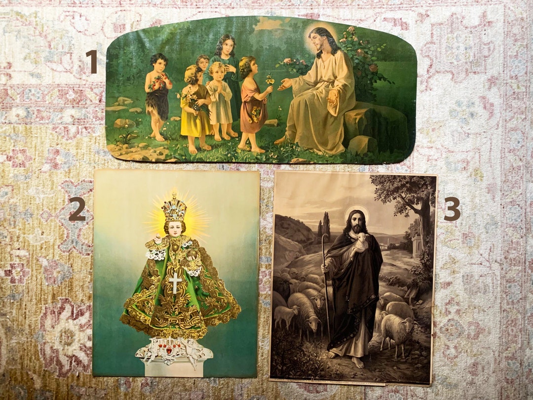 Vintage Religious Art Print Jesus Art Vintage Print Wall Art Religious