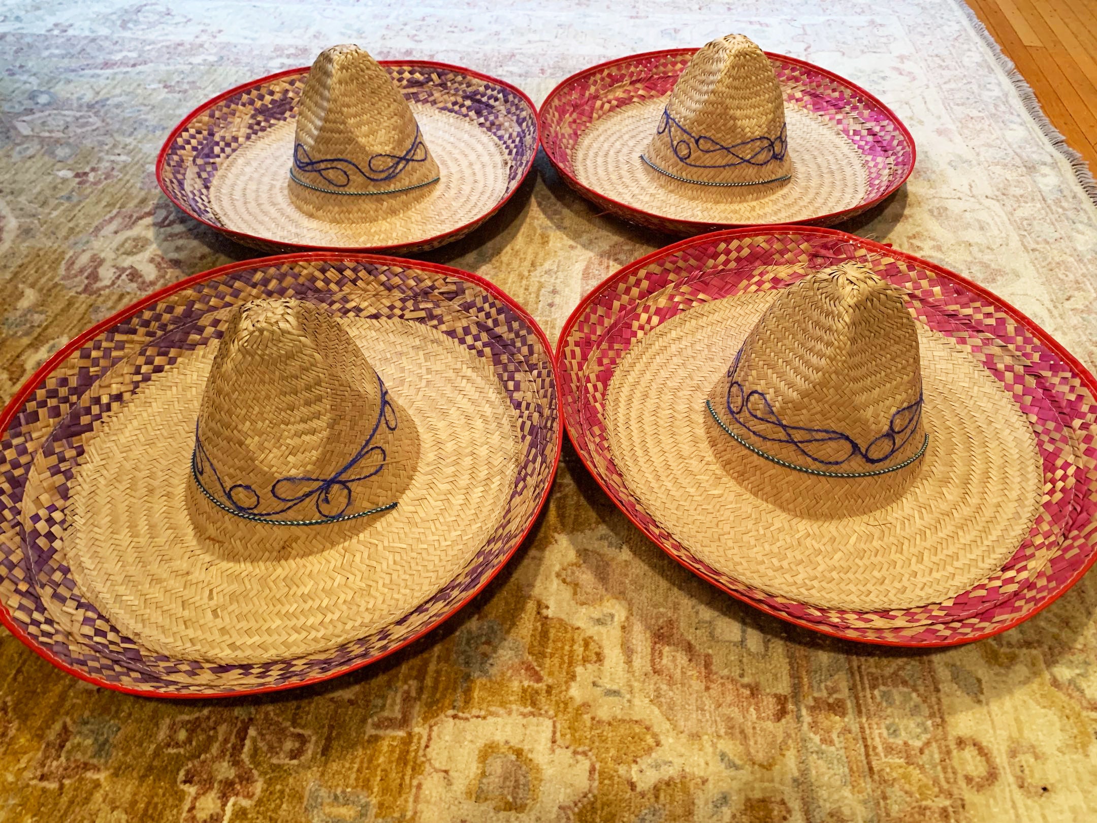 Chapeau de paille mexicain pour adulte - 50 cm - Jour de Fête - Accessoires  - Carnaval