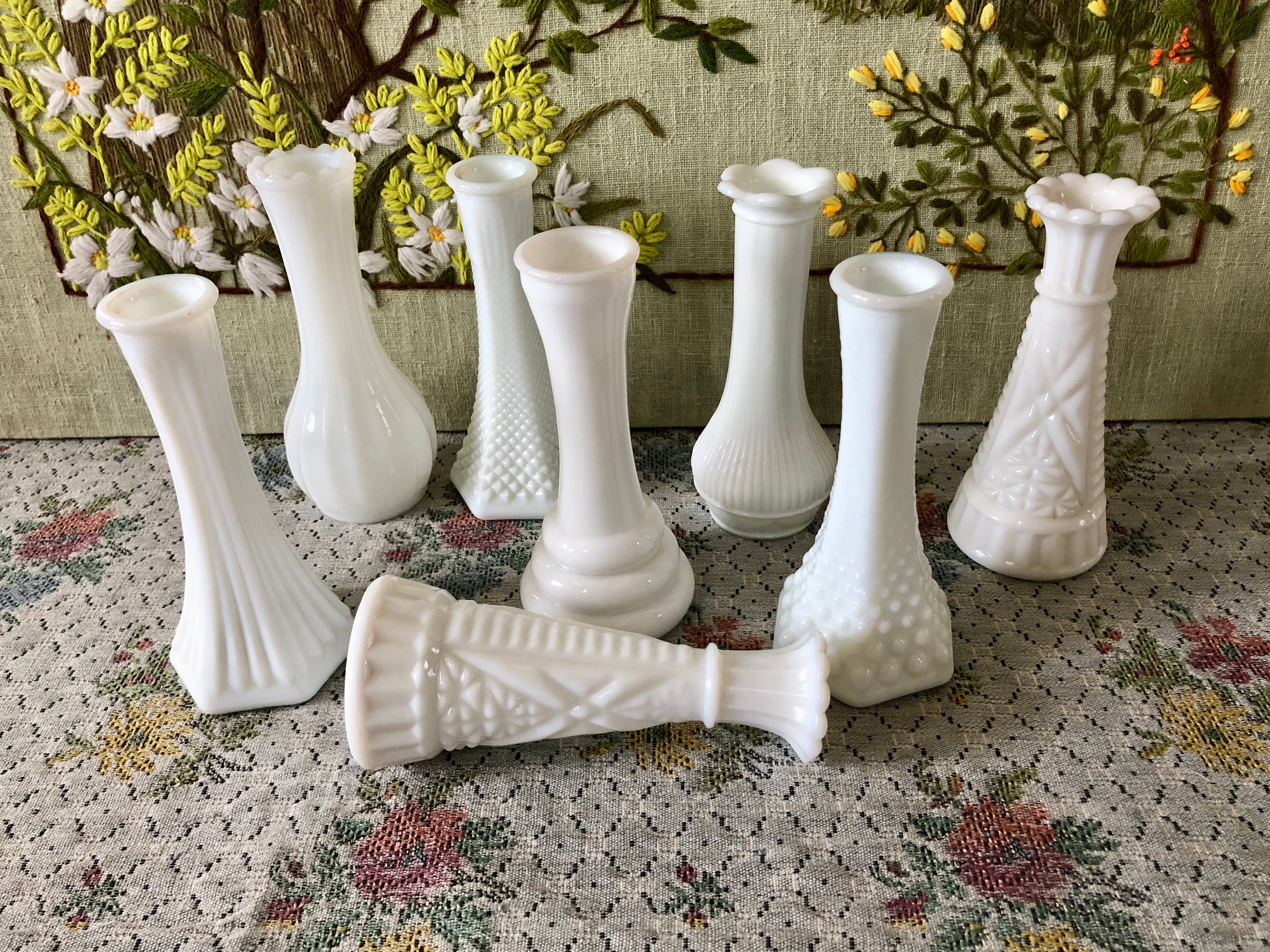 Milk Glass Vases — HRJ Events & Vintage Rentals