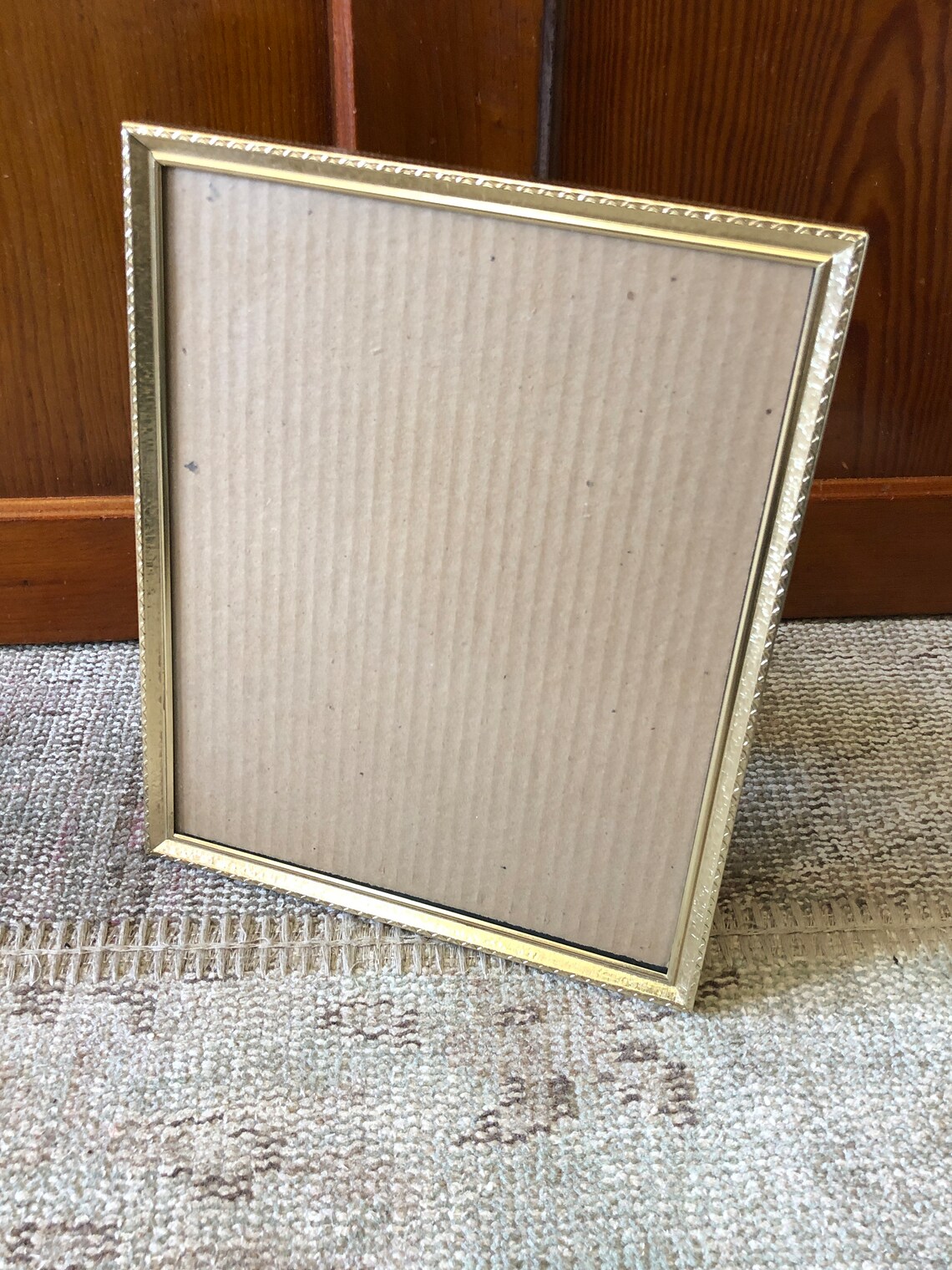 Gold Frame 8x10 Frame Vintage Frame Brass Frame Brass Picture Etsy
